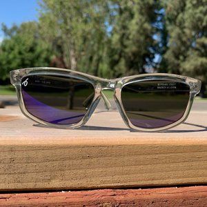 Rare Vintage Baush & Lomb Killer Loop Clear Framed Purple Lens Sunglasses